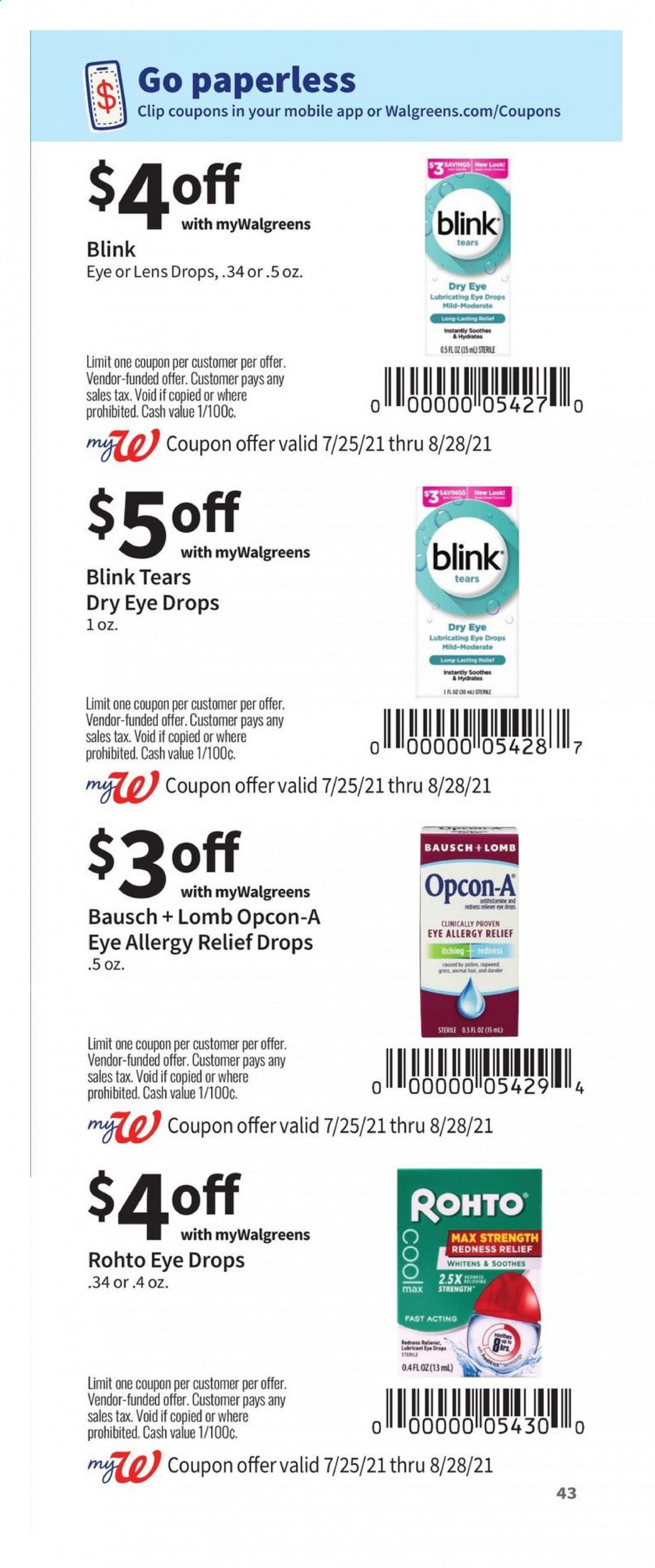 Walgreens ad - 07/25/2021 - 08/28/2021. Page 43