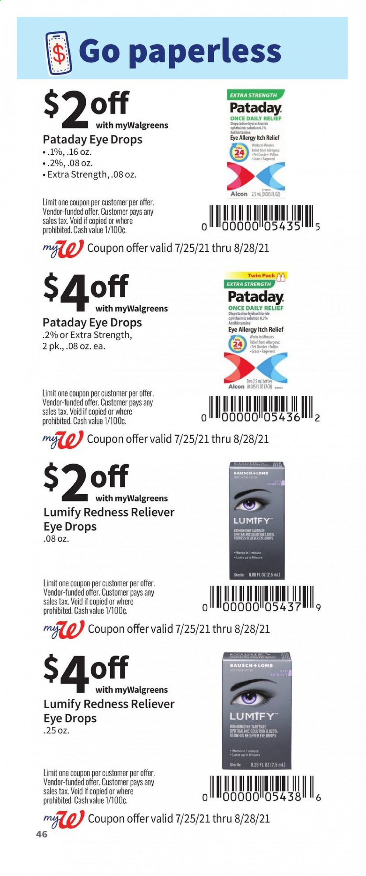 Walgreens ad - 07/25/2021 - 08/28/2021. Page 46