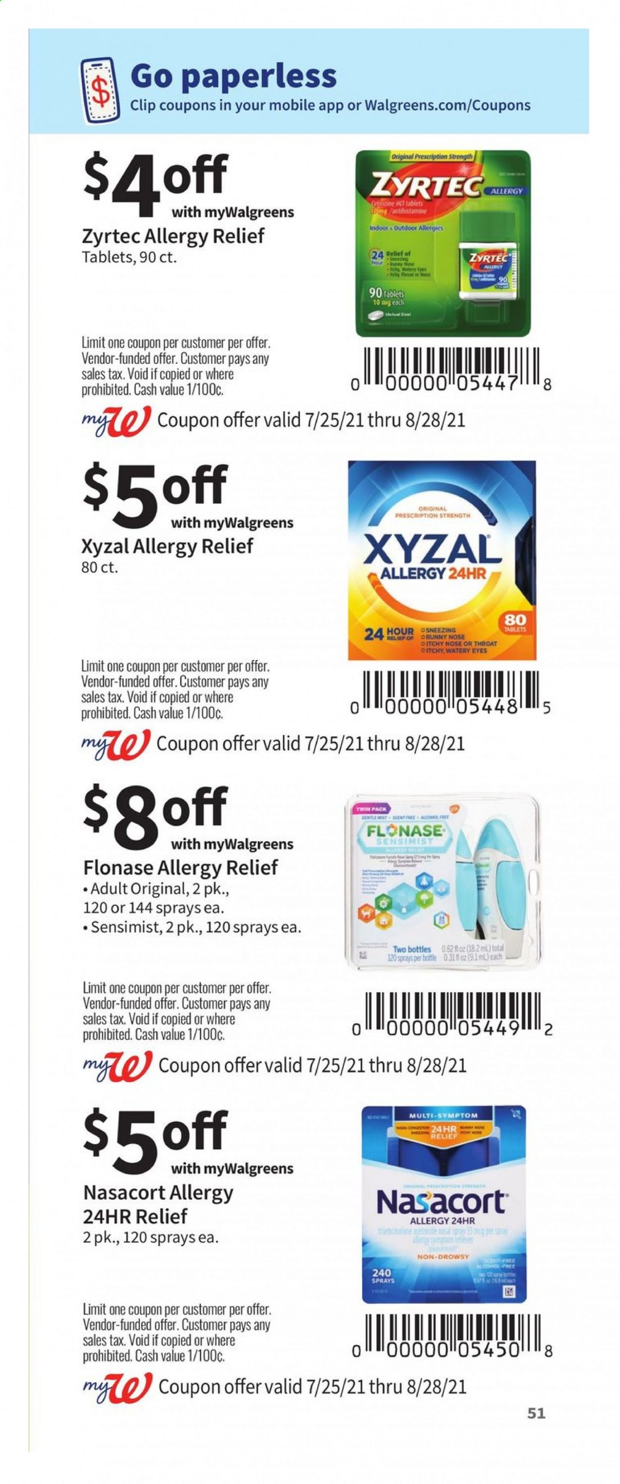 Walgreens ad - 07/25/2021 - 08/28/2021. Page 51