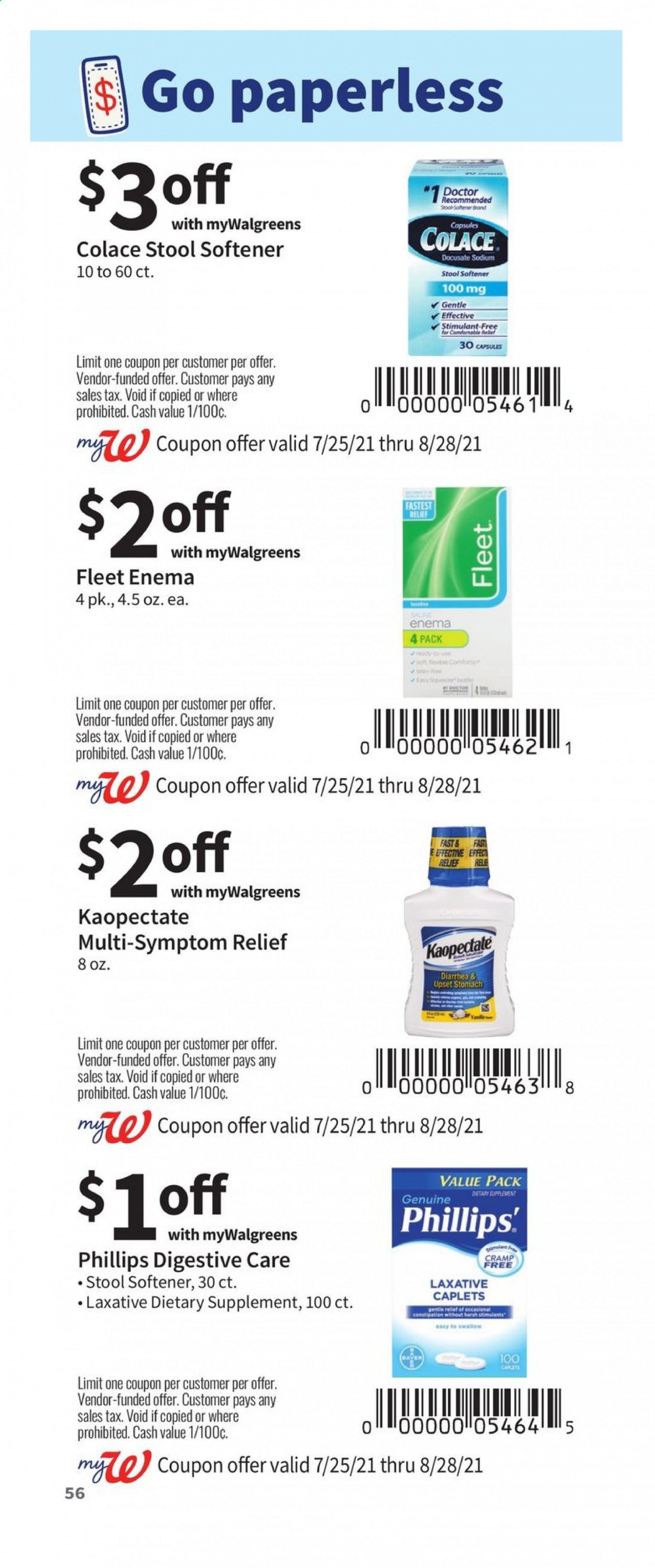 Walgreens ad - 07/25/2021 - 08/28/2021. Page 56