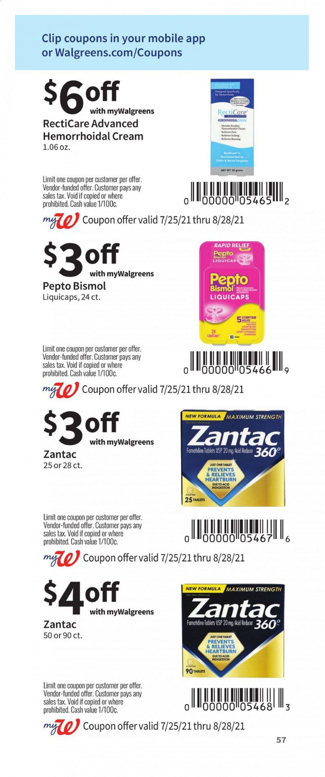 Walgreens ad - 07/25/2021 - 08/28/2021. Page 57