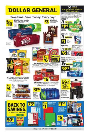 Dollar General Flyer - 07.25.2021 - 07.31.2021.