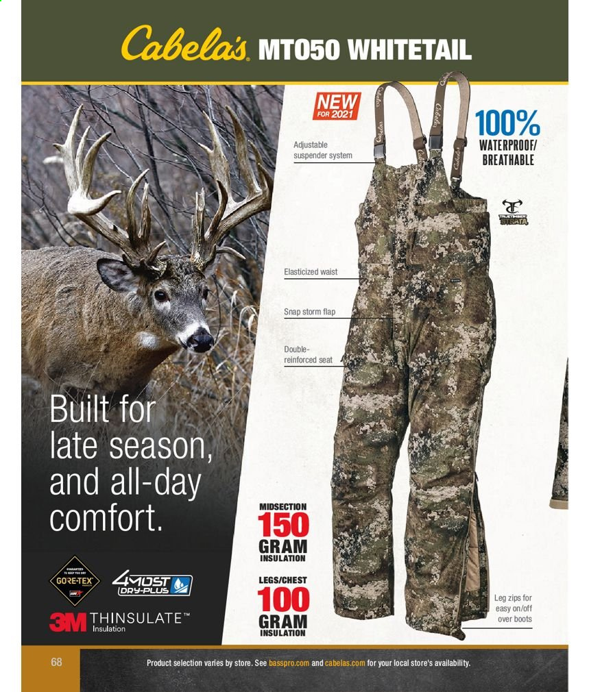 thumbnail - Bass Pro Shops Flyer - Sales products - boots. Page 68.