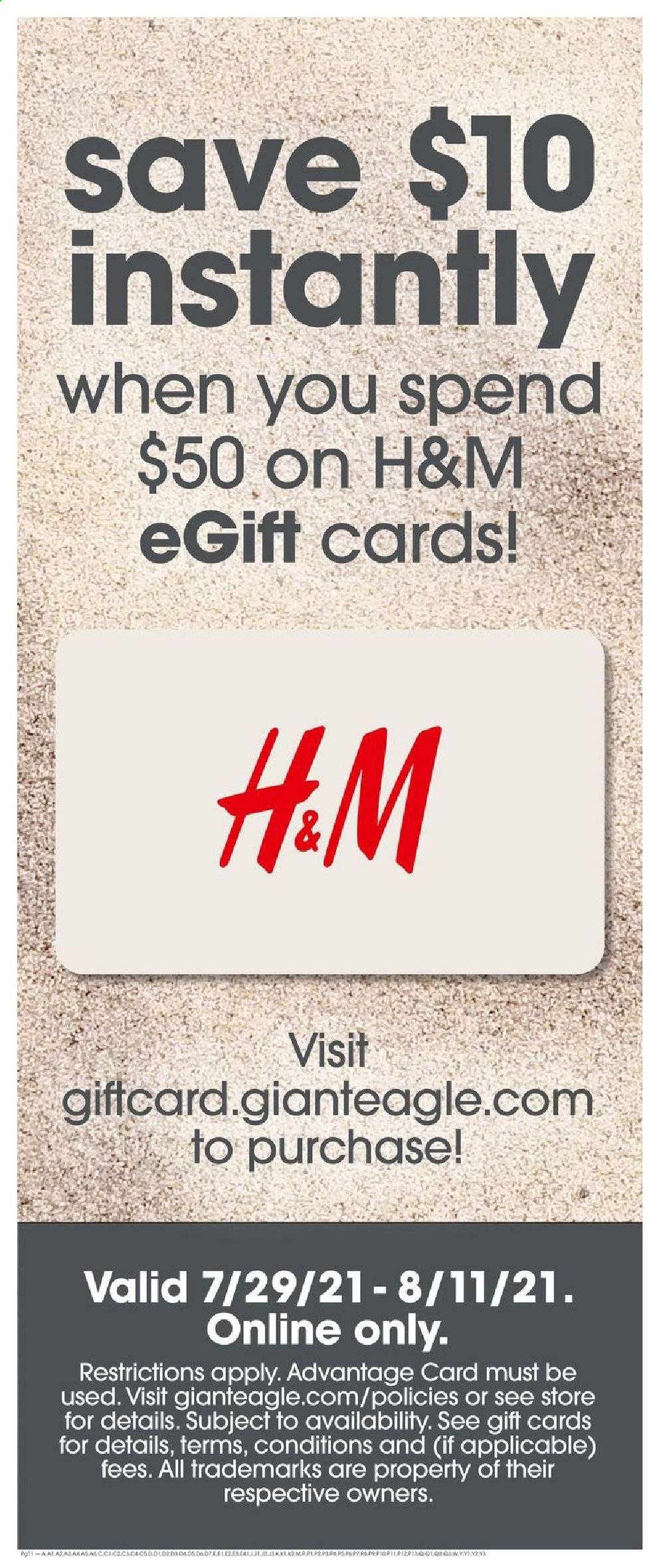 Giant Eagle ad - 07/29/2021 - 08/04/2021. Page 11