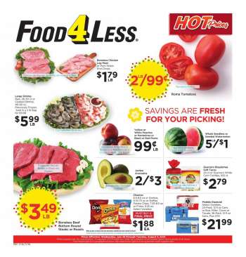 Food 4 Less Flyer - 07.28.2021 - 08.03.2021.