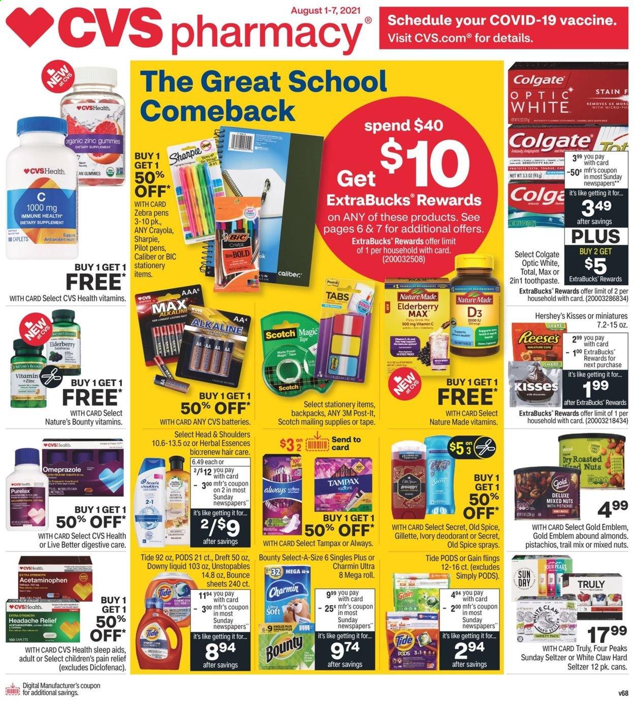 CVS Pharmacy ad - 08/01/2021 - 08/07/2021. Page 1