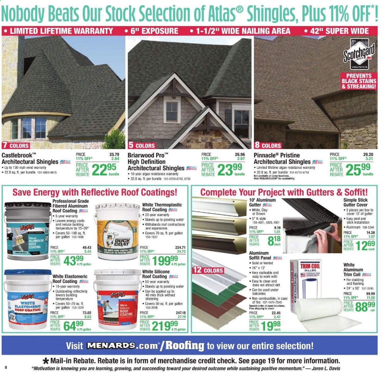 Menards ad - 07/29/2021 - 08/07/2021. Page 9
