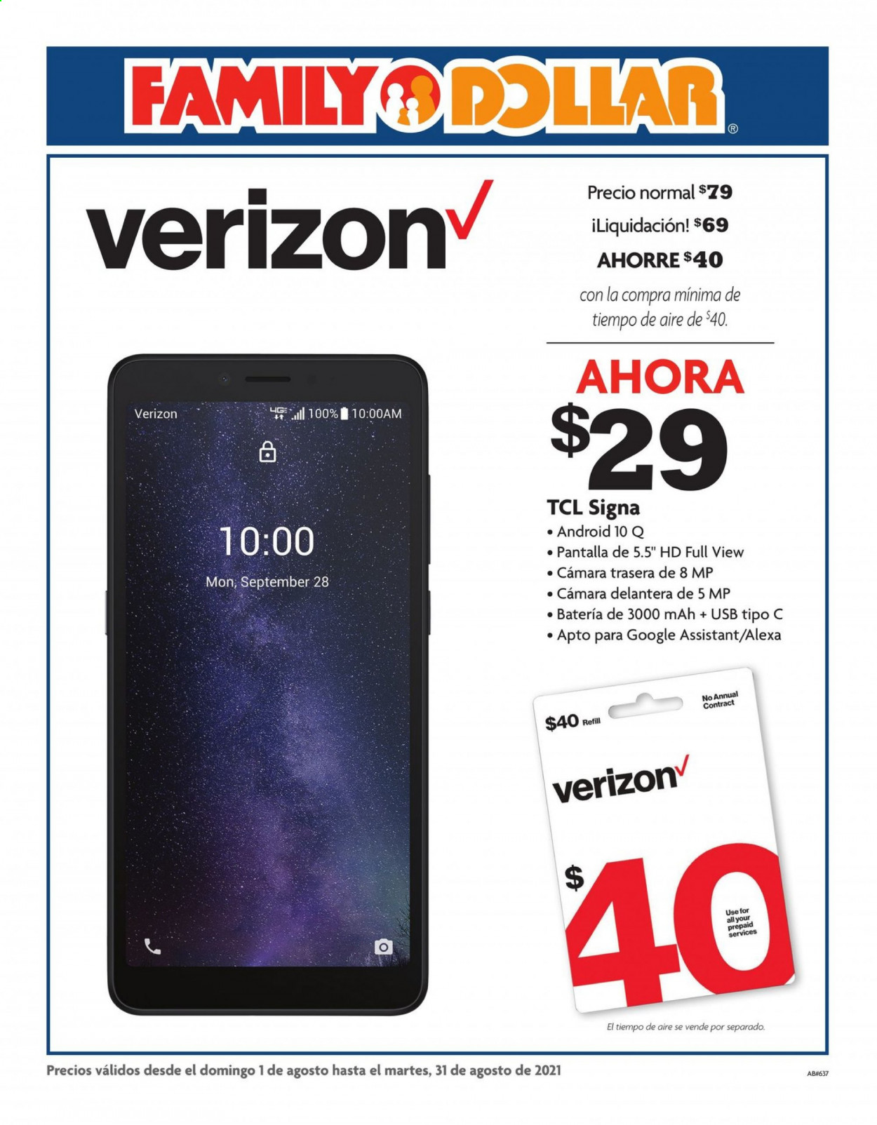Family Dollar ad - 08/01/2021 - 08/31/2021. Page 1