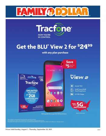 Family Dollar Flyer - 08.01.2021 - 09.30.2021.