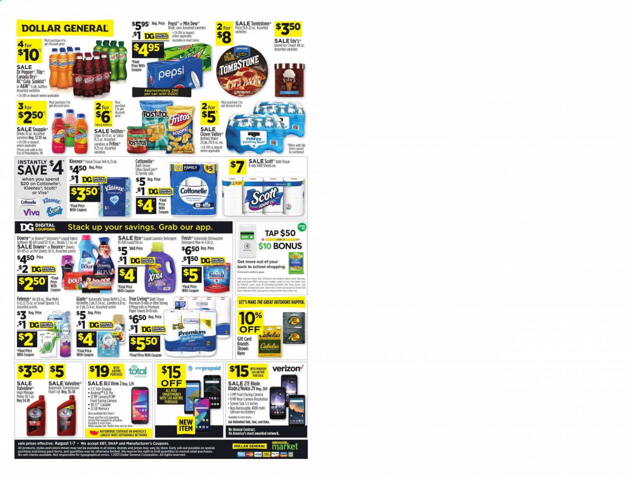 Dollar General ad - 08/01/2021 - 08/07/2021. Page 2