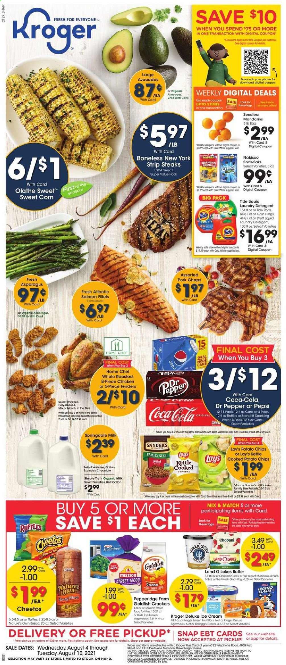 Kroger ad - 08/04/2021 - 08/10/2021. Page 1