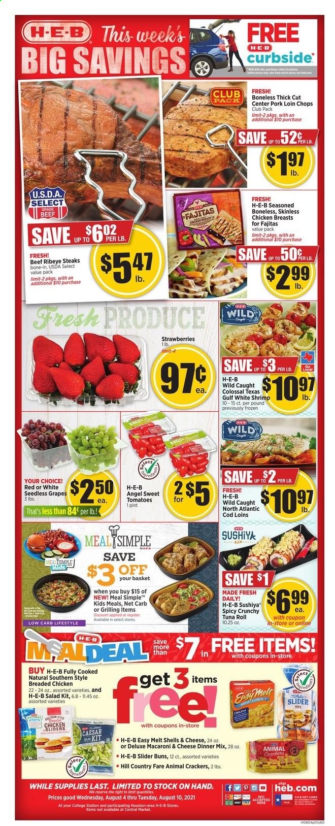 H-E-B ad - 08/04/2021 - 08/10/2021. Page 1
