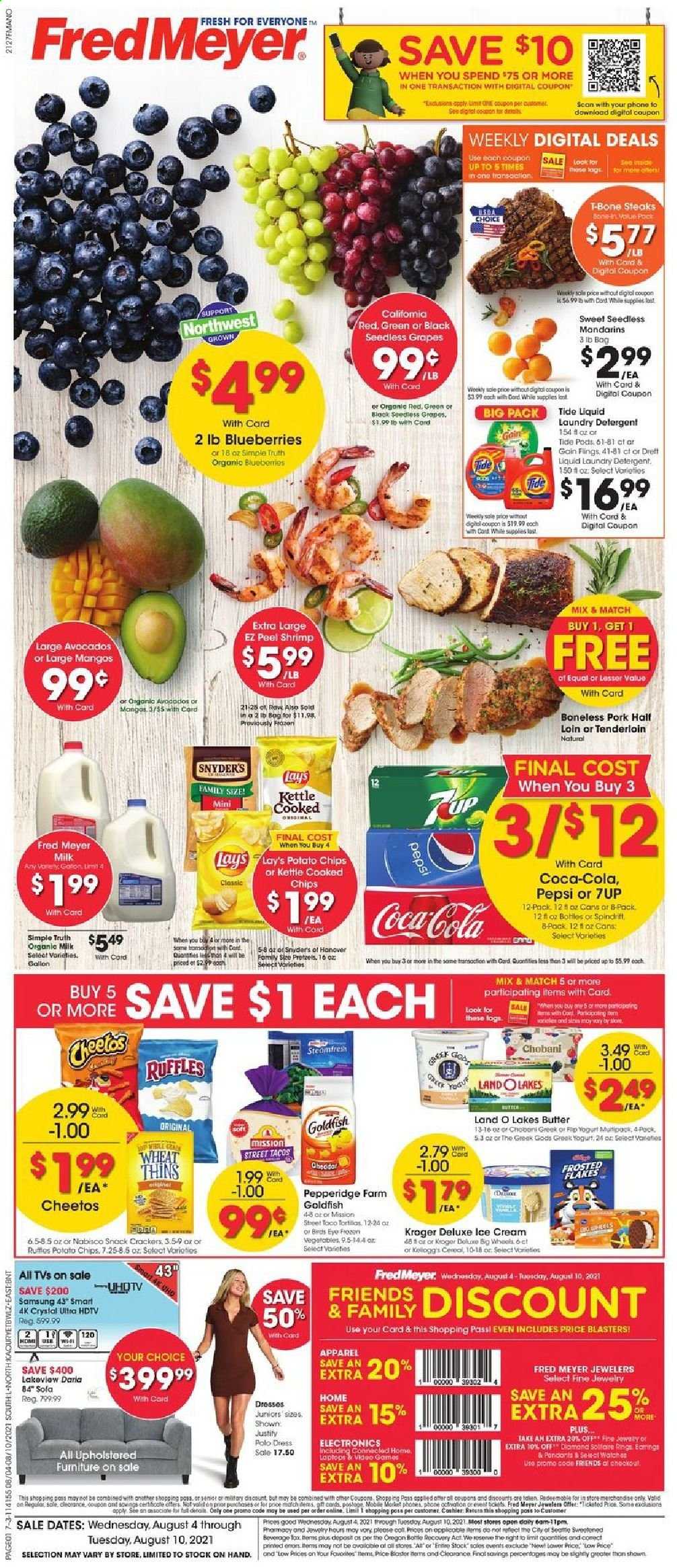 Fred Meyer ad - 08/04/2021 - 08/10/2021. Page 1
