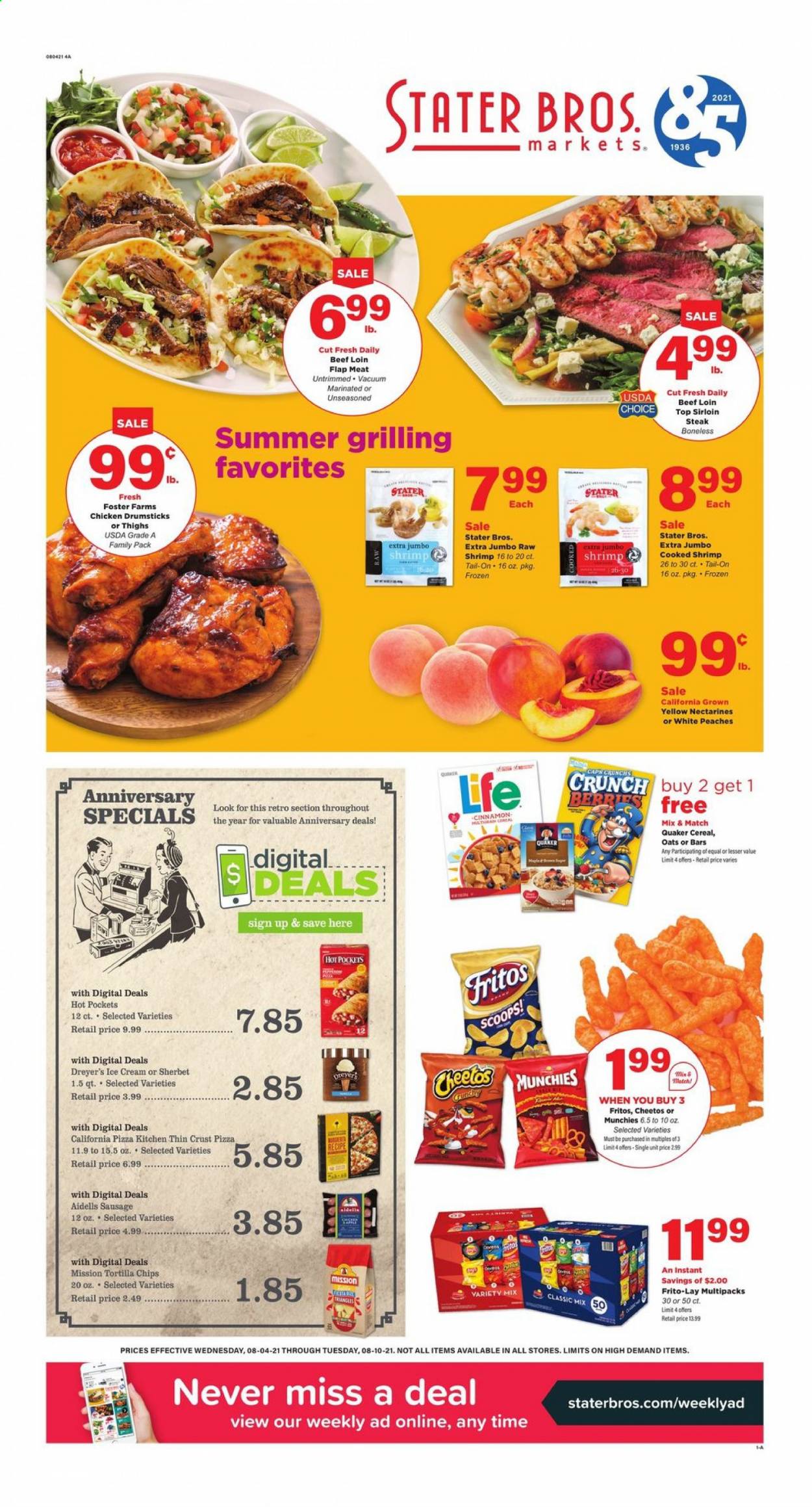 Stater Bros. ad - 08/04/2021 - 08/10/2021. Page 1