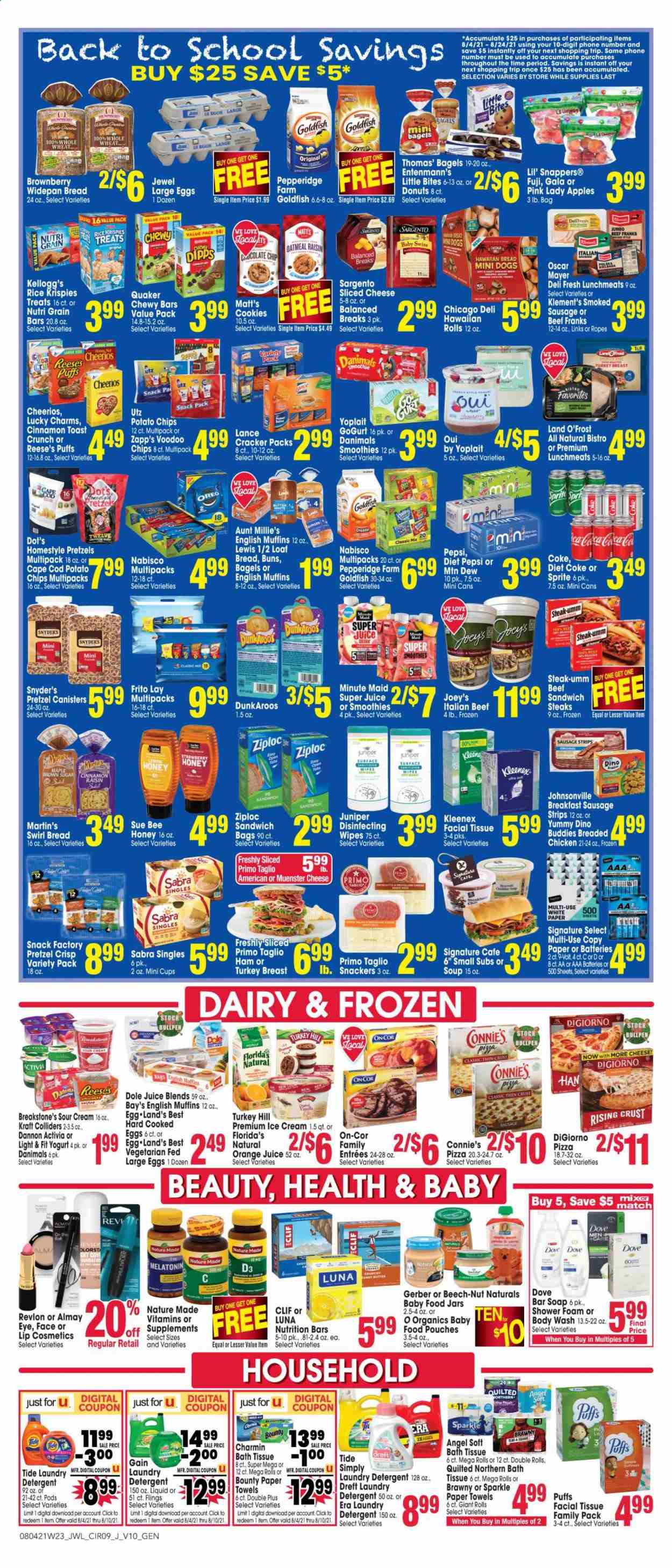 Jewel Osco ad - 08/04/2021 - 08/10/2021. Page 9