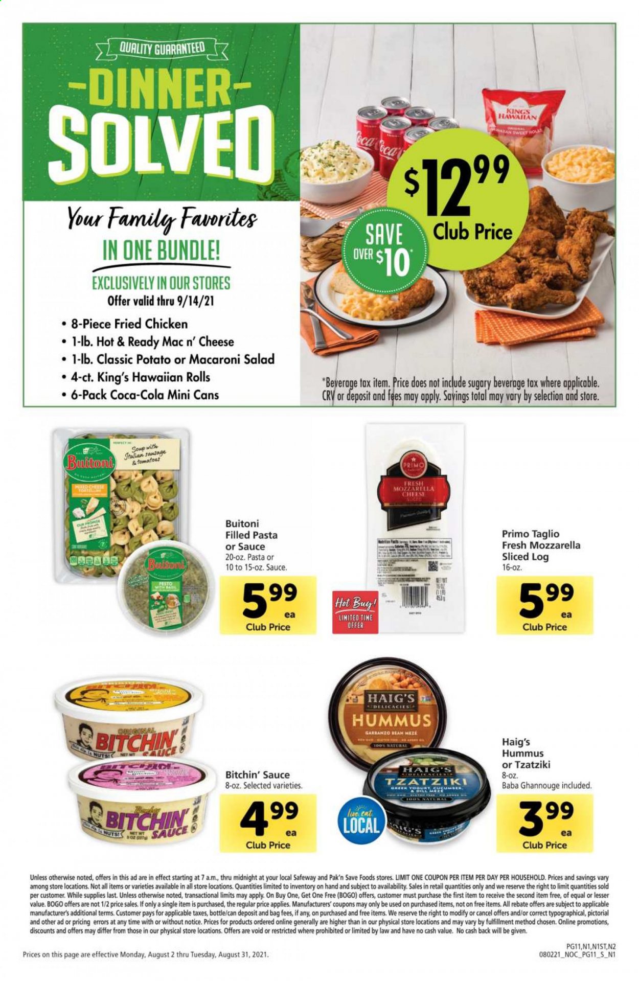 Safeway ad - 08/02/2021 - 08/31/2021. Page 11