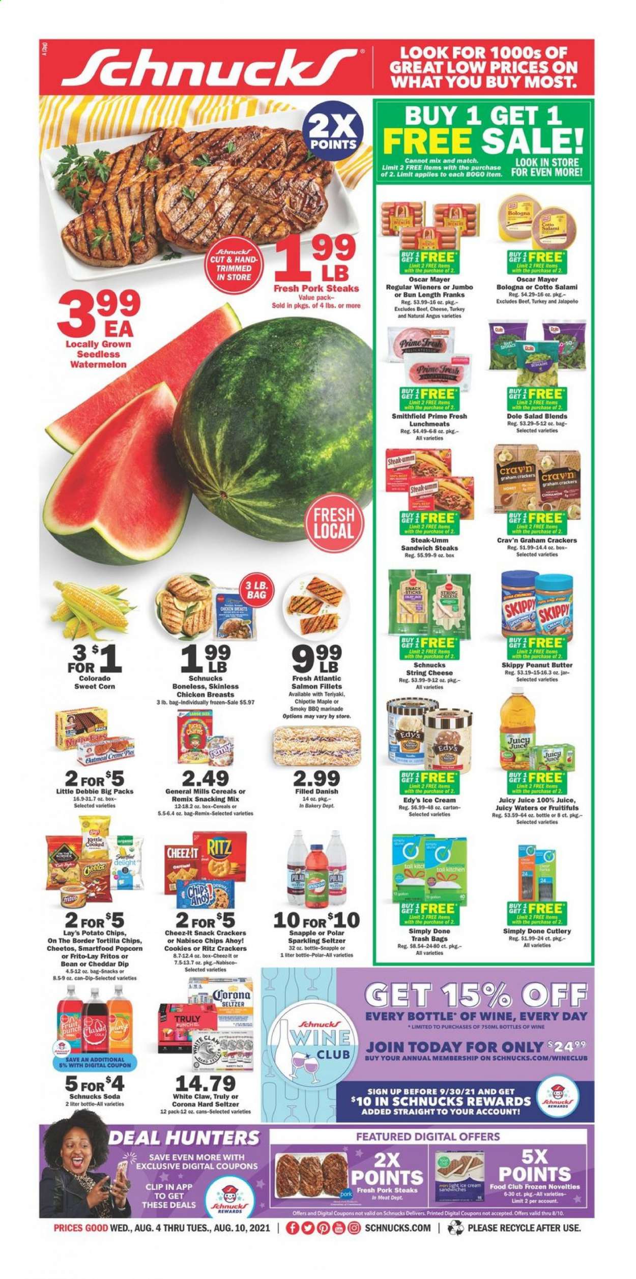 Schnucks ad - 08/04/2021 - 08/10/2021. Page 1