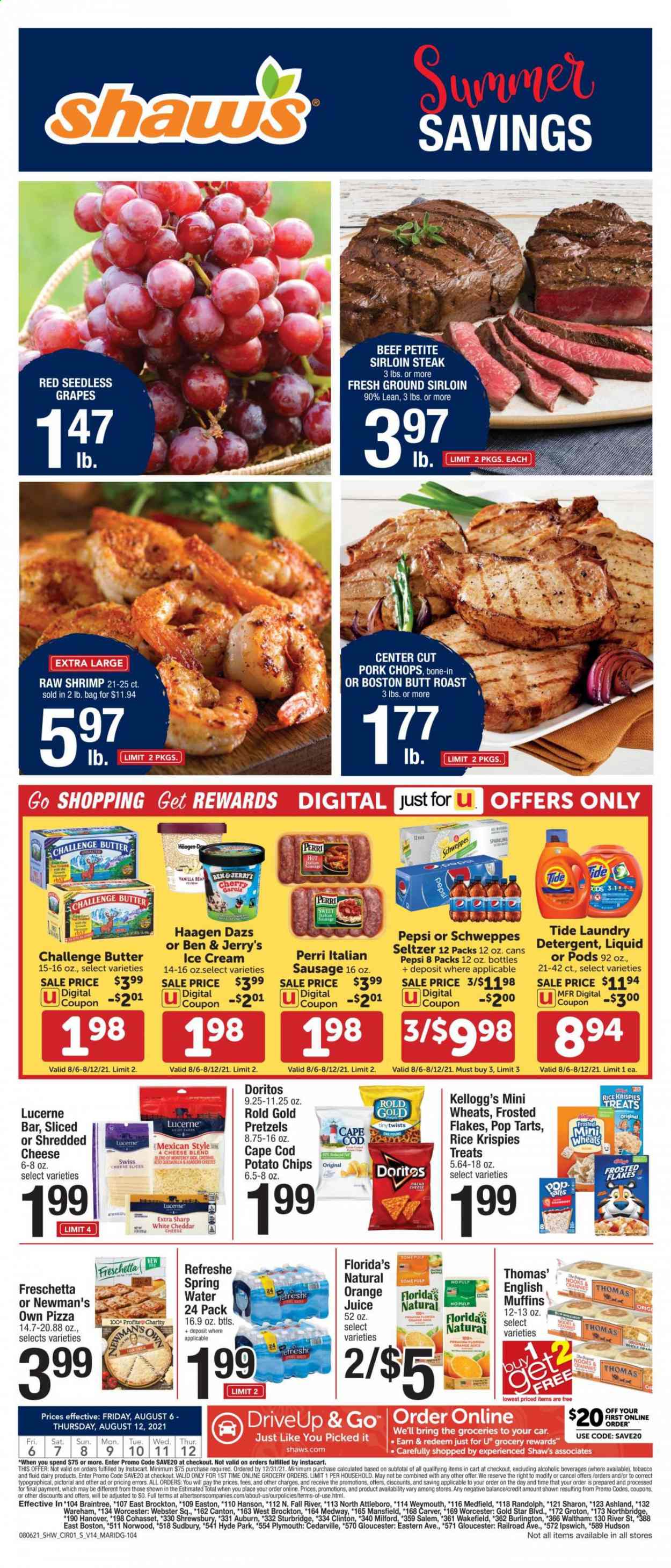 Shaw’s ad - 08/06/2021 - 08/12/2021. Page 1