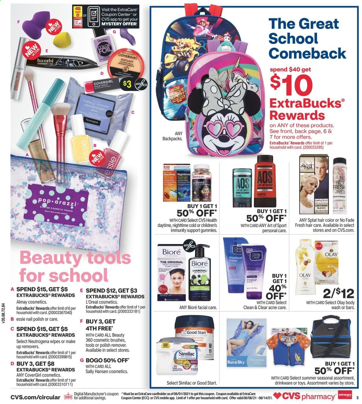 CVS Pharmacy ad - 08/08/2021 - 08/14/2021. Page 6