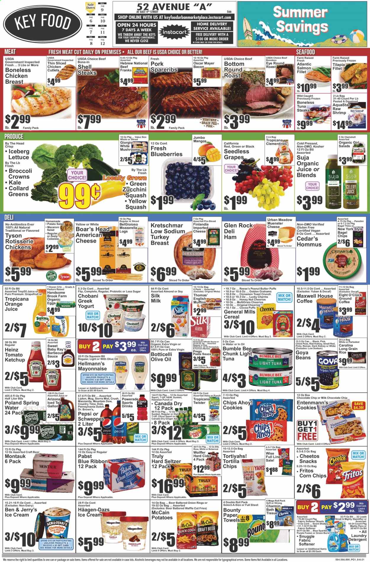 Key Food ad - 08/06/2021 - 08/12/2021. Page 1