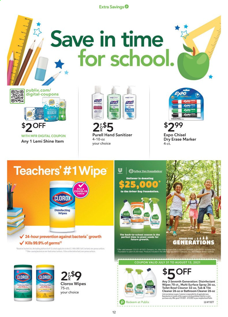 Publix ad - 07/31/2021 - 08/13/2021. Page 12