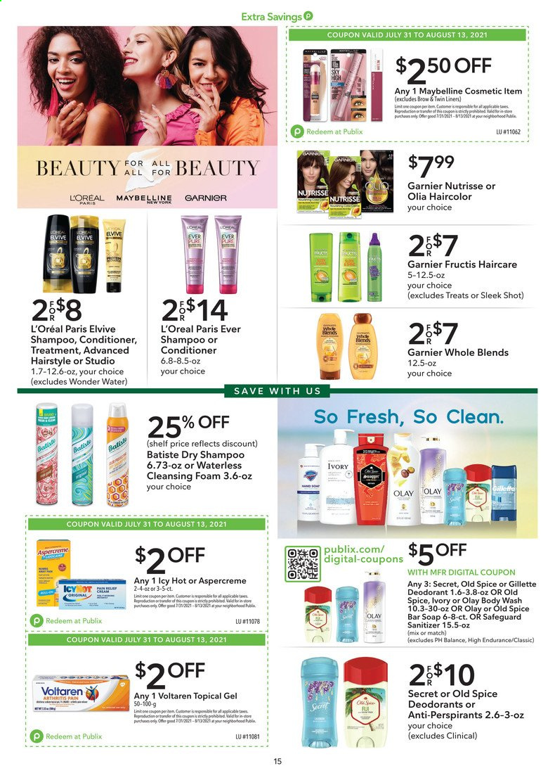 Publix ad - 07/31/2021 - 08/13/2021. Page 15