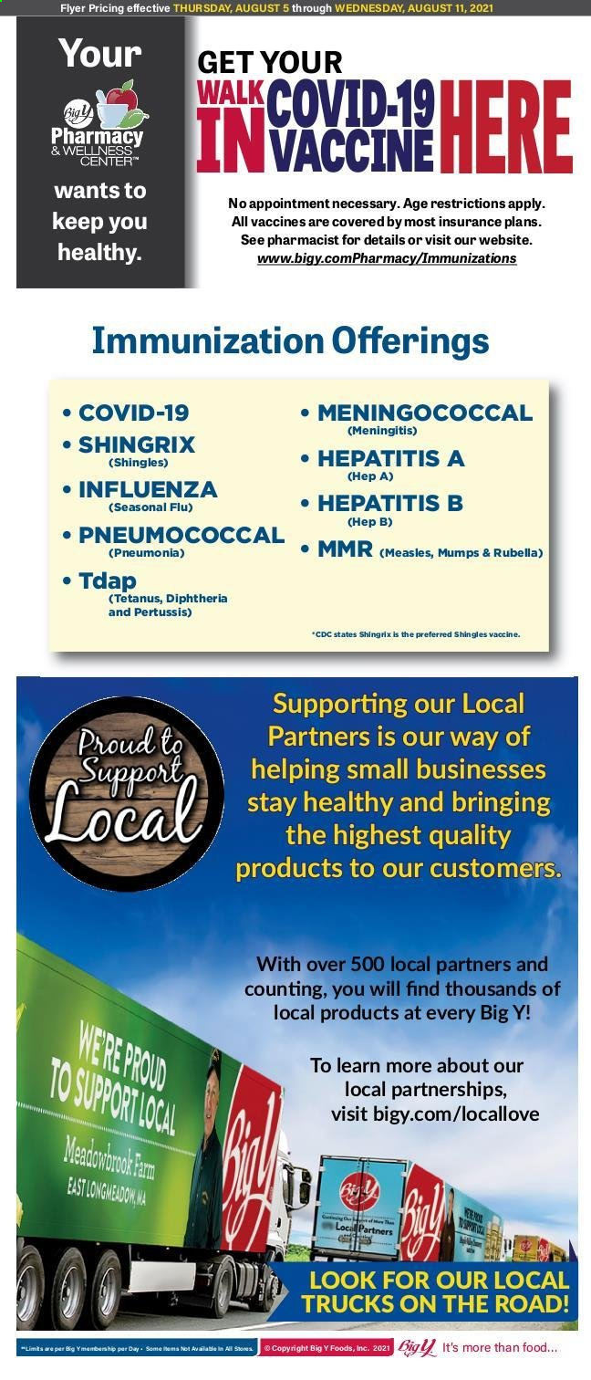 Big Y ad - 08/05/2021 - 08/11/2021. Page 11