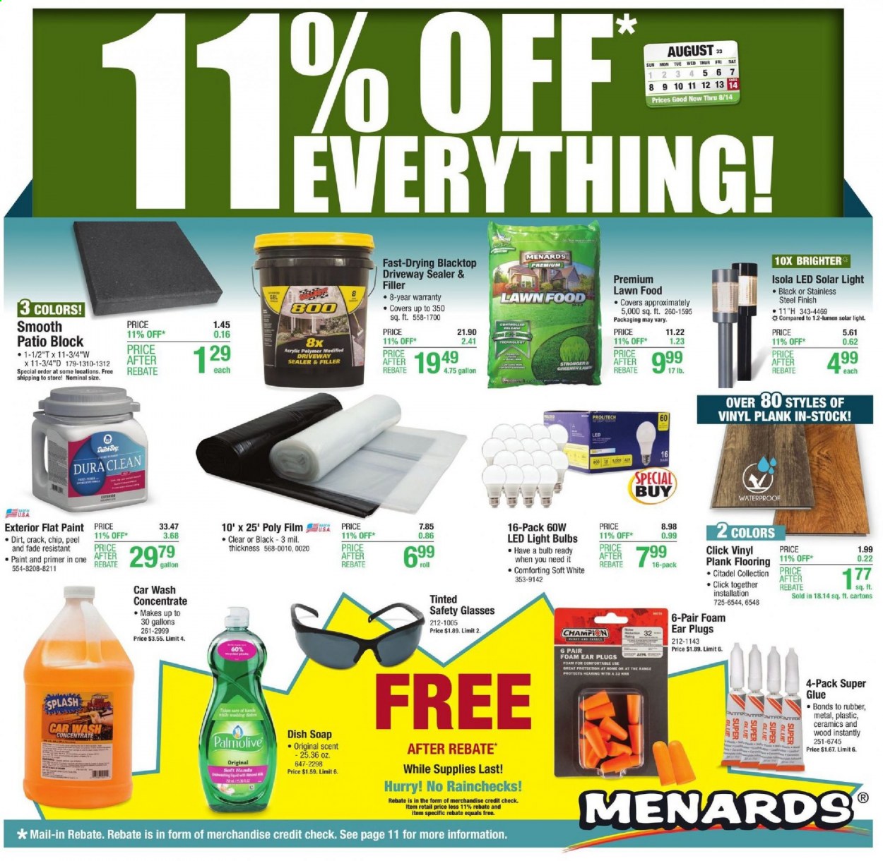 Menards ad - 08/05/2021 - 08/14/2021. Page 1