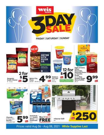 Weis Flyer - 08.06.2021 - 08.08.2021.