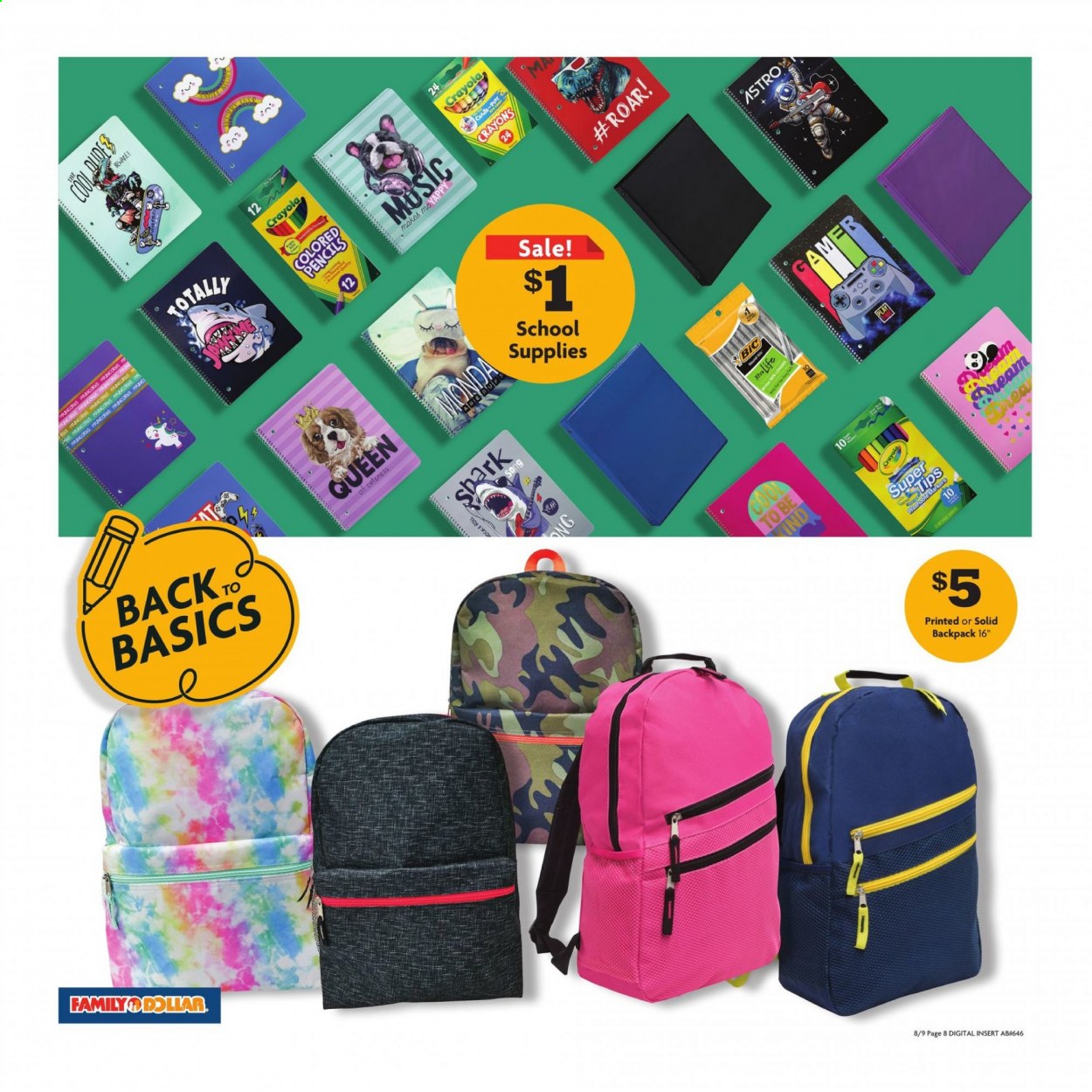 Family Dollar ad - 08/09/2021 - 08/14/2021. Page 6