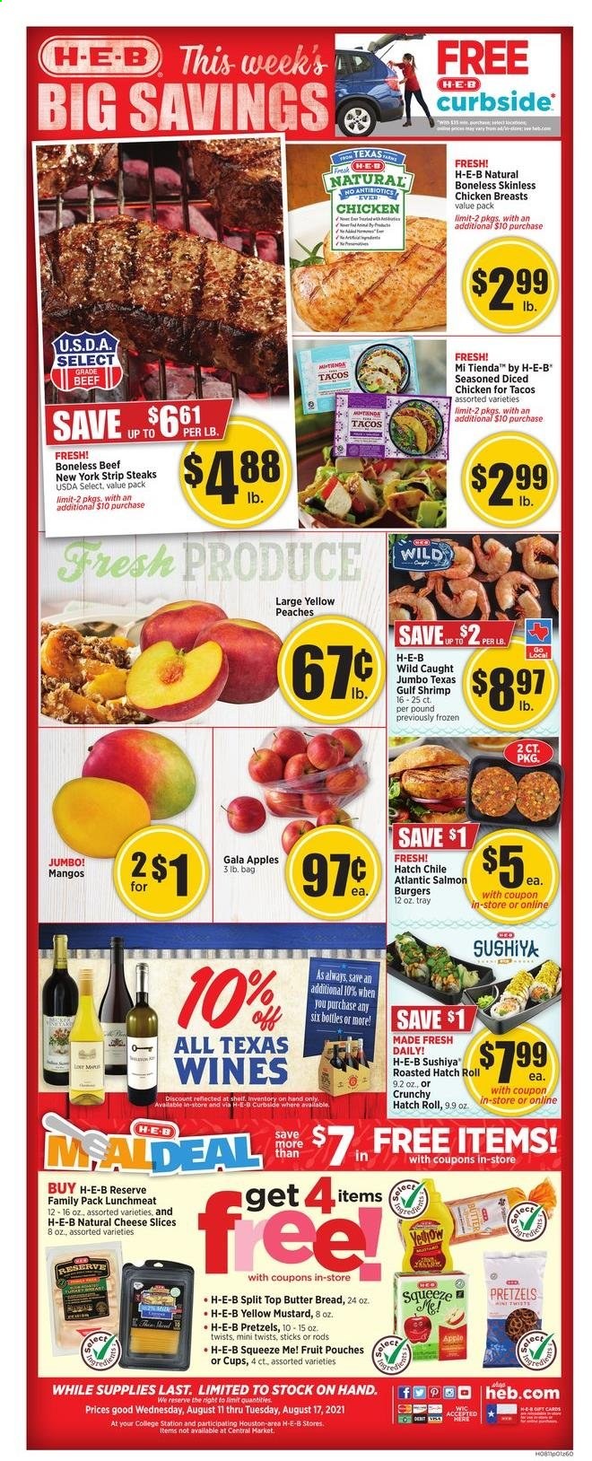 H-E-B ad - 08/11/2021 - 08/17/2021. Page 1
