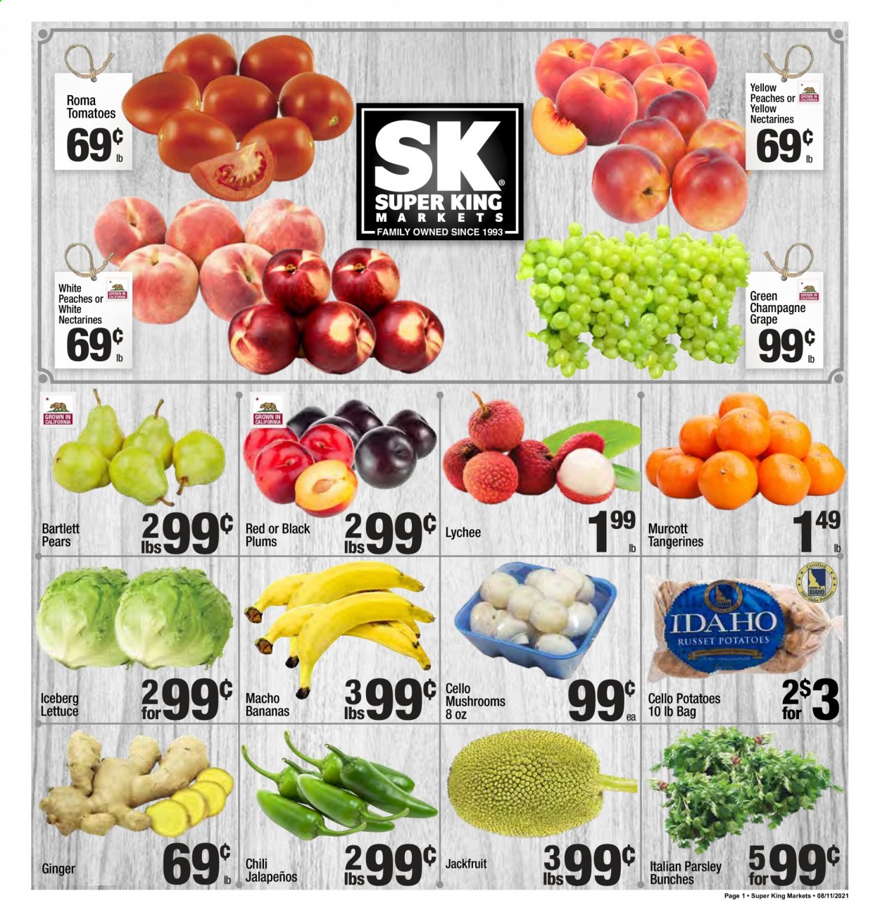 Super King Markets ad - 08/11/2021 - 08/17/2021. Page 1