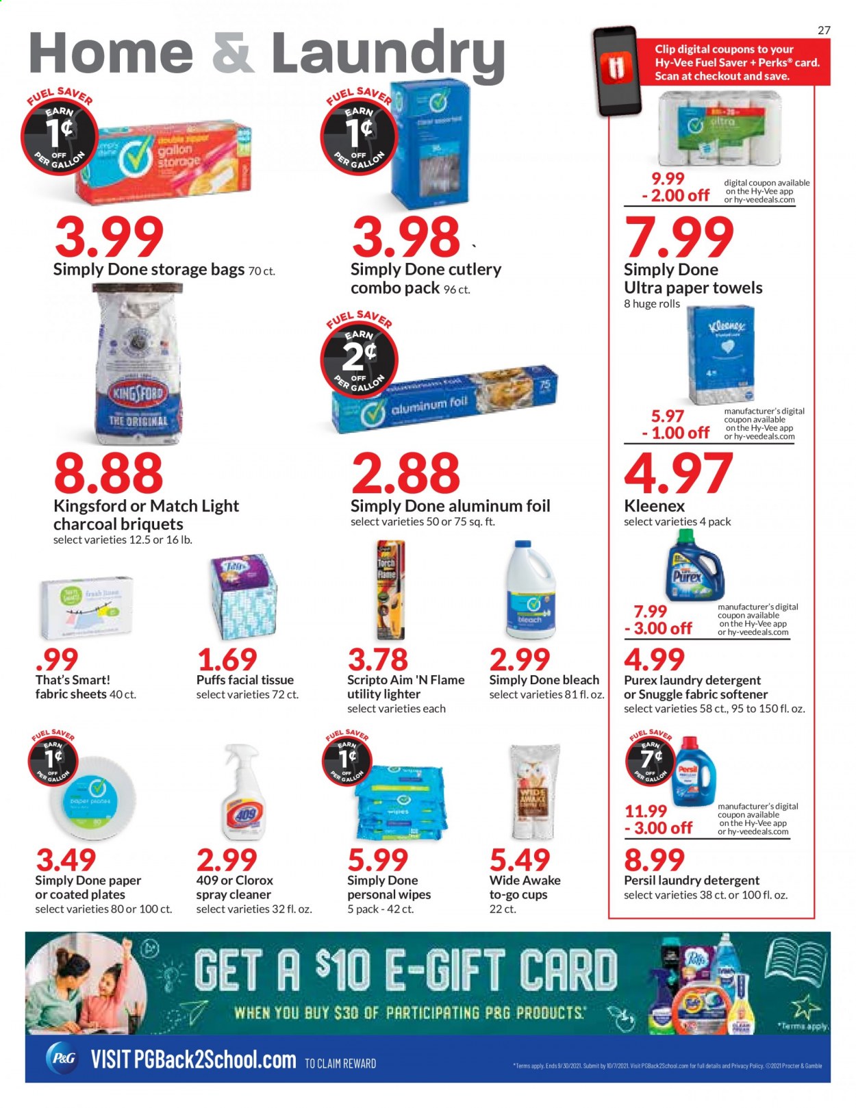 Hy-Vee ad - 08/11/2021 - 08/17/2021. Page 27