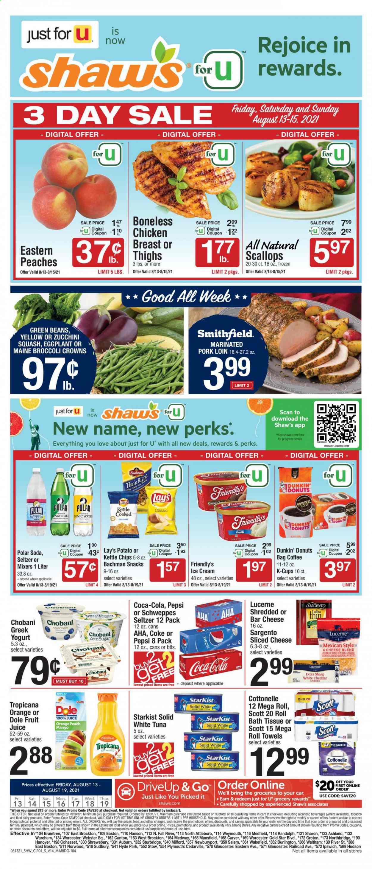 Shaw’s ad - 08/13/2021 - 08/19/2021. Page 1