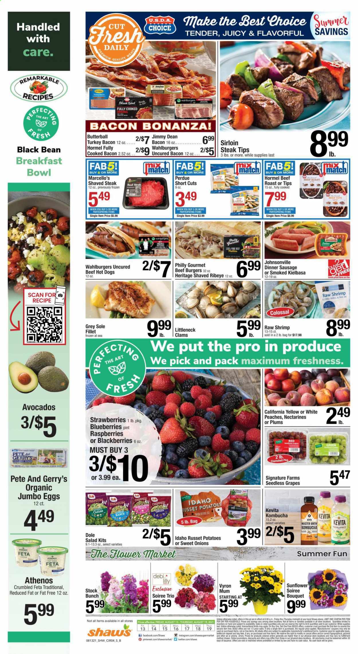 Shaw’s ad - 08/13/2021 - 08/19/2021. Page 4