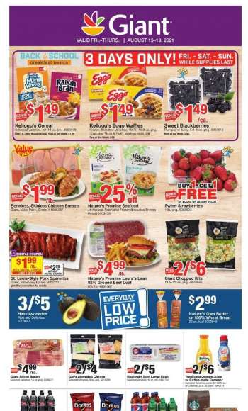 Giant Food Flyer - 08.13.2021 - 08.19.2021.