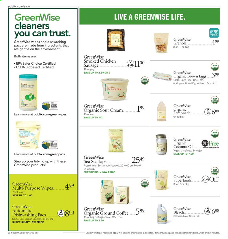 Publix ad - 08/12/2021 - 08/18/2021. Page 10