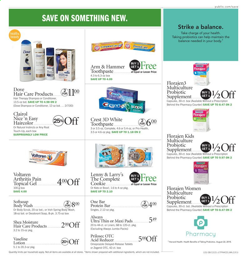 Publix ad - 08/12/2021 - 08/18/2021. Page 15