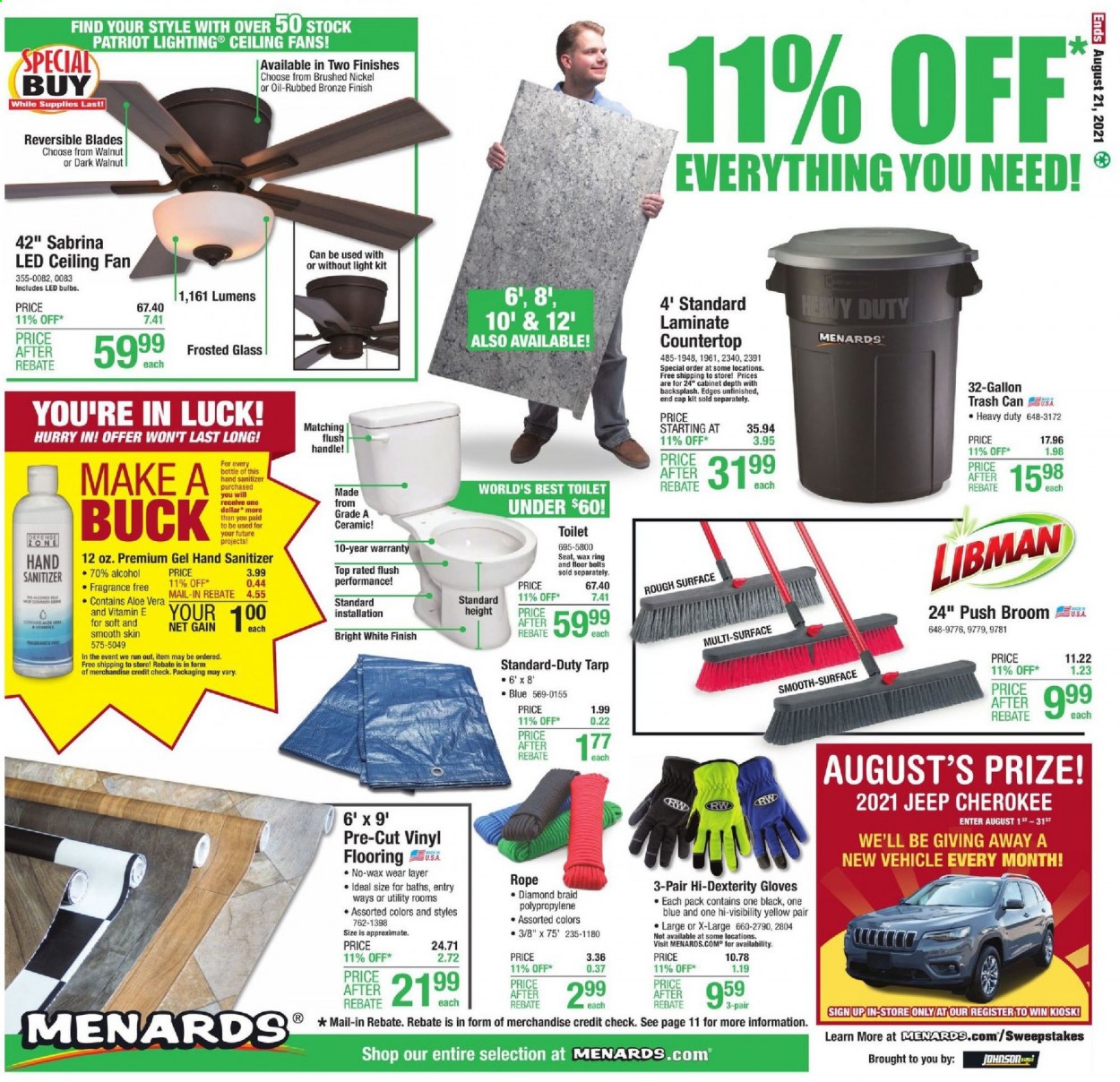 Menards ad - 08/12/2021 - 08/21/2021. Page 19
