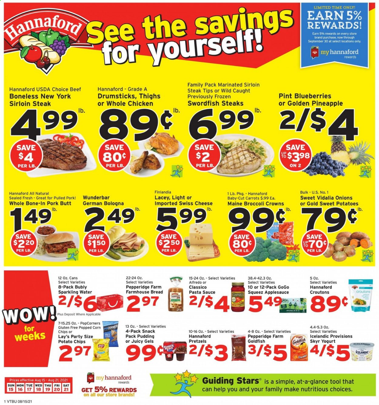 Hannaford ad - 08/15/2021 - 08/21/2021. Page 1