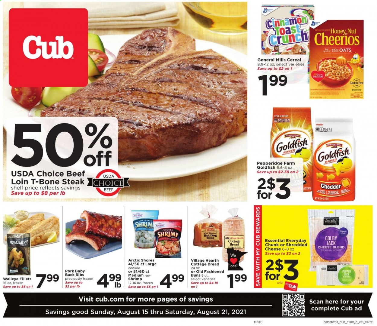 Cub Foods ad - 08/15/2021 - 08/21/2021. Page 1