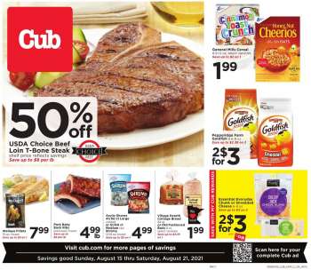 Cub Foods Flyer - 08.15.2021 - 08.21.2021.
