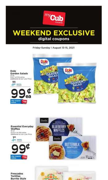 Cub Foods Flyer - 08.13.2021 - 08.15.2021.