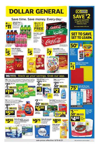Dollar General Flyer - 08.15.2021 - 08.21.2021.