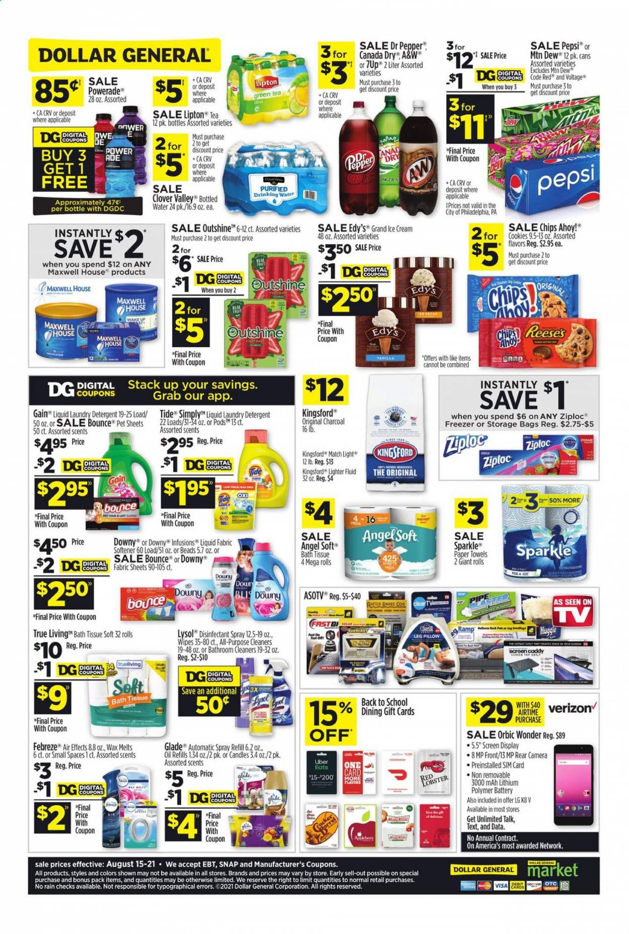 Dollar General ad - 08/15/2021 - 08/21/2021. Page 2