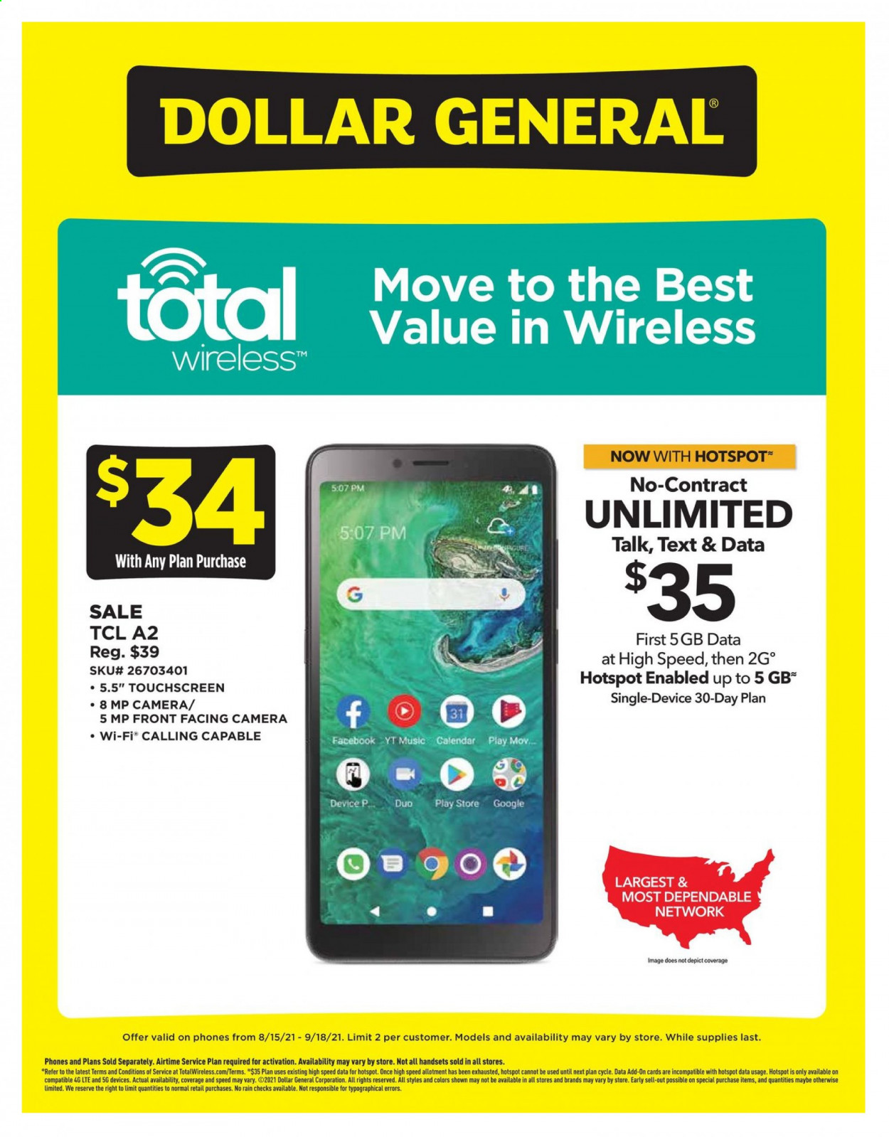 Dollar General ad - 08/15/2021 - 09/18/2021. Page 2