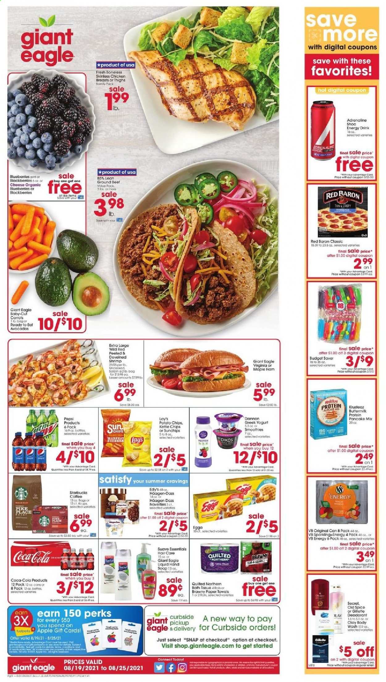 Giant Eagle ad - 08/19/2021 - 08/25/2021. Page 1