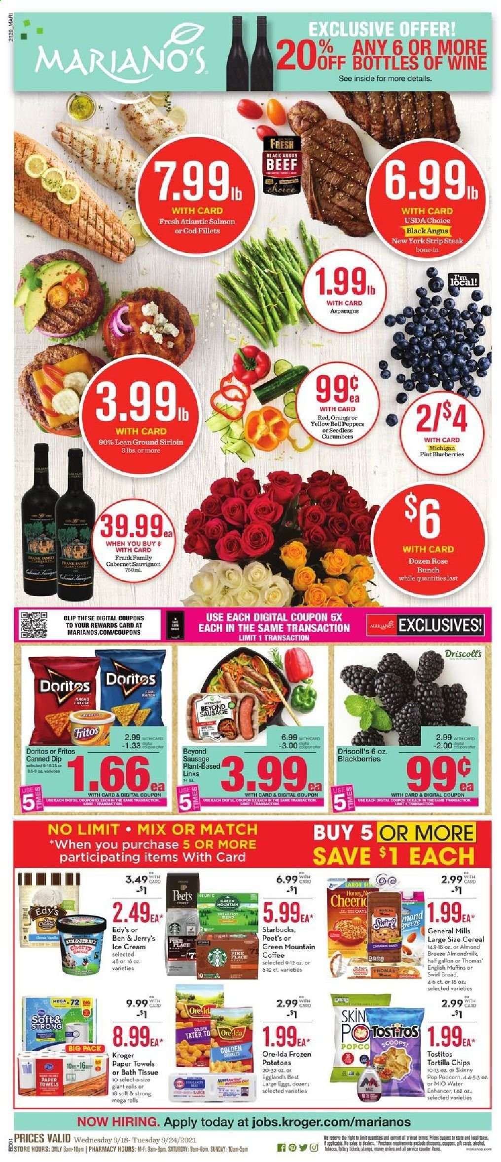 Mariano’s ad - 08/18/2021 - 08/24/2021. Page 1