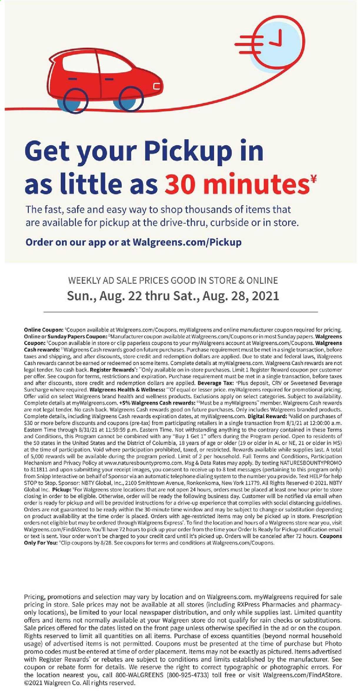 Walgreens ad - 08/22/2021 - 08/28/2021. Page 18