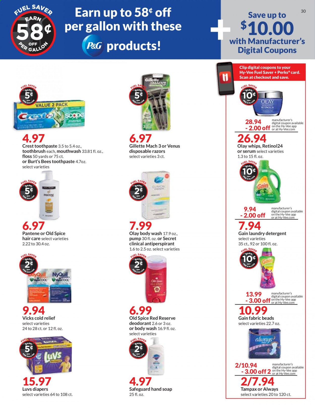 Hy-Vee ad - 08/18/2021 - 08/24/2021. Page 30